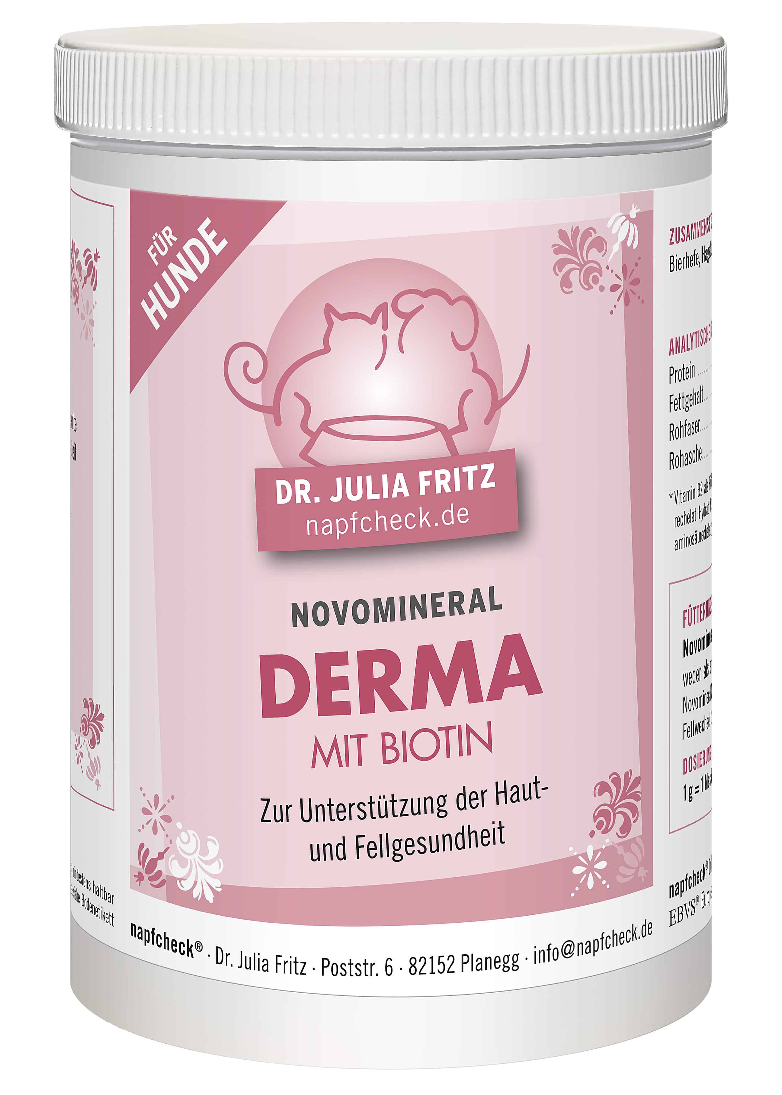 napfcheck Novomineral Derma (mit Biotin) für Hunde
