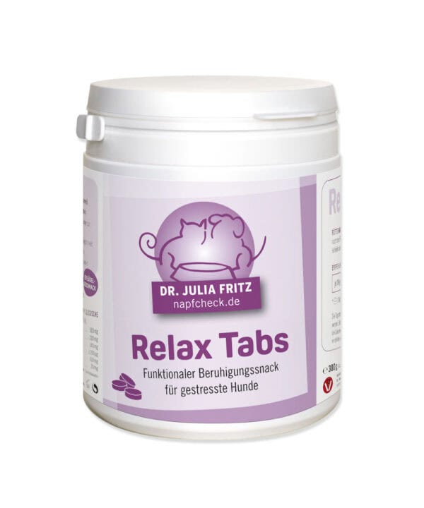 napfcheck Relax Tabs - funktionaler Beruhigungssnack für Hunde mit Tryptophan