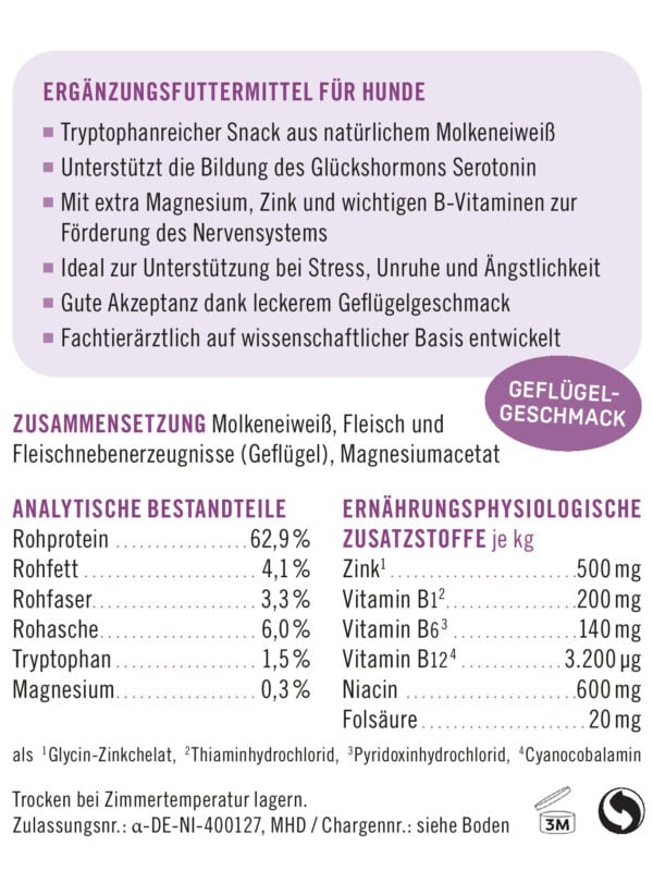 napfcheck Relax Tabs - funktionaler Beruhigungssnack für Hunde mit Tryptophan – Bild 3